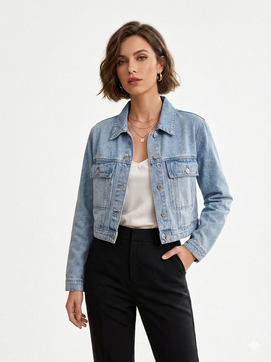 90s Revival Crop τζάκετ 